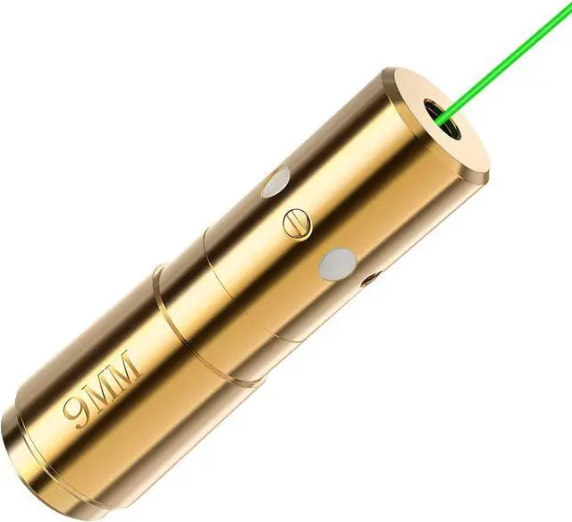 Alt view image 2 of 5 - Green Laser Bore Sight 9mm Boresighter with 4 Sets of Batteries