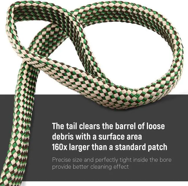 Alt view image 7 of 7 - Bore Cleaner, Gun Cleaner for.22 .223 +.30 .308 30-06 .300 .303, Reusable and Compact Bore Cleaner