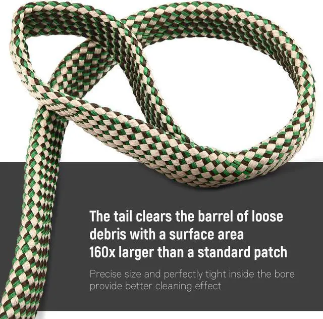 Alt view image 4 of 6 - Bore Cleaner, Gun Cleaner for .30 Cal .308 30-06 .300 .303 & 7.62mm, Reusable and Compact Bore Cleaner