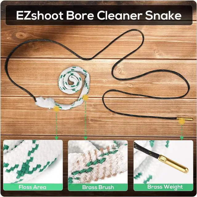 Alt view image 6 of 7 - Bore Cleaner, Gun Cleaner for 12 GA Gauge, Reusable and Compact Bore Cleaner