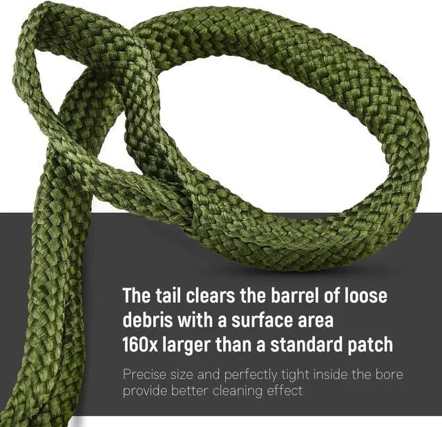 Alt view image 4 of 7 - Bore Cleaner, Gun Cleaner for 38 .357 .380 +.30 .308 30-06 .300 .303, Reusable and Compact Bore Cleaner