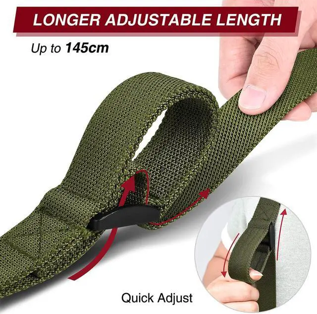 Alt view image 4 of 6 - CVLIFE 2 Point Sling 1.25" Wide Tube Webbing with Fast Loop for Outdoor Sports