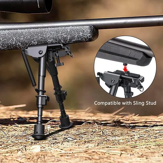 Alt view image 6 of 7 - CVLIFE 6-9 Inches Bipod Picatinny Bipod with Adapter