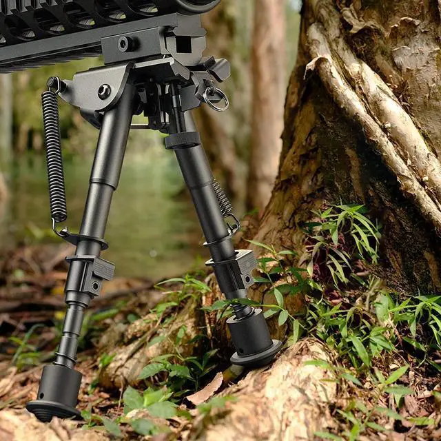 Alt view image 7 of 7 - CVLIFE 6-9 Inches Bipod Picatinny Bipod with Adapter
