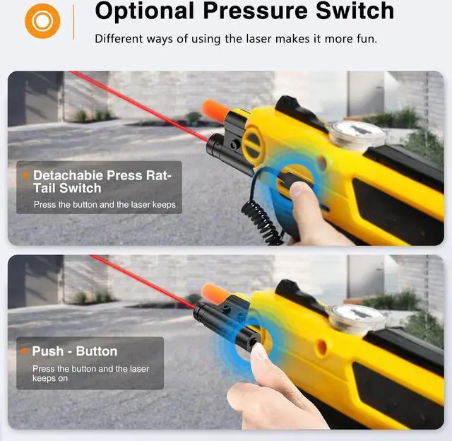 Alt view image 2 of 6 - Salt Gun Laser for Bug & A Salt Gun 2.0 and 3.0(Only Laser Sight), Insect Salt Gun Laser with Optional Switch and 2 Set of Batteries