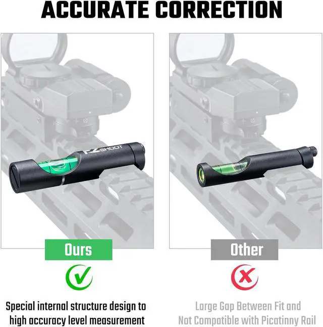 Alt view image 5 of 6 - CVLIFE Level Bubble Guns Rifle Scope Mount 10MM For 20MM 21MM Picatinny Weaver Rail Rifle Sight Scope Mounting Kit