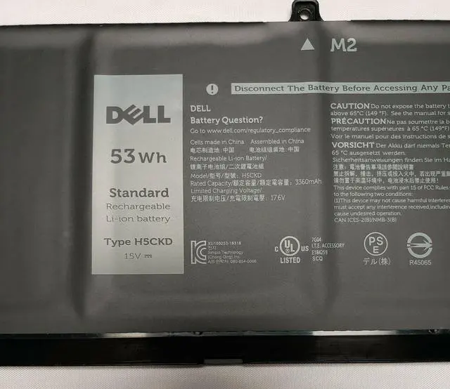 Main image of Dell OEM Original Inspiron 5402 5502 Latitude 3510 4-Cell 53Wh Battery H5CKD