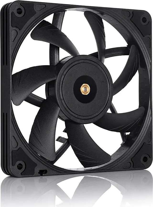 Alt view image 2 of 12 - Noctua NF-A12x15 PWM chromax.Black.swap, Premium Quiet Slim Fan, 4-Pin (120x15mm, Black)