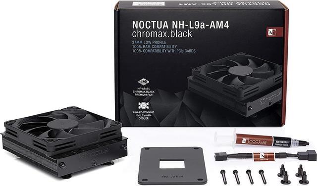 Alt view image 6 of 6 - Noctua NH-L9a-AM4 chromax.Black, Low-Profile CPU Cooler for AMD AM4 (Black)