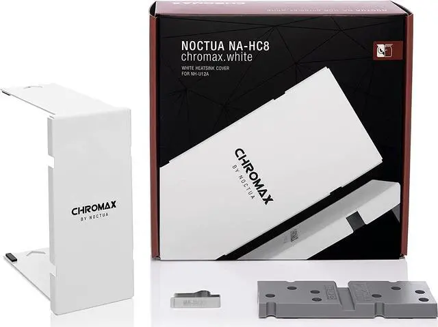 Alt view image 3 of 7 - Noctua NA-HC8 chromax.White, Heatsink Cover for NH-U12A (White)