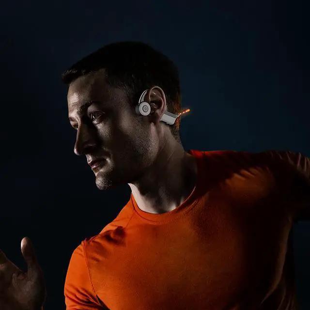 Alt view image 5 of 7 - OPN Sound Dashlyte Open-Ear Wireless Bone Conduction Sports Headphones With LED Strip