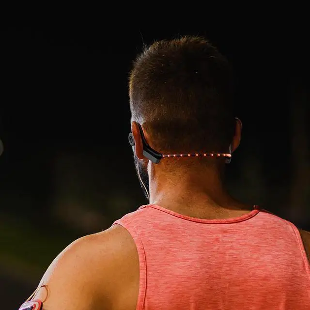 Alt view image 6 of 7 - OPN Sound Dashlyte Open-Ear Wireless Bone Conduction Sports Headphones With LED Strip