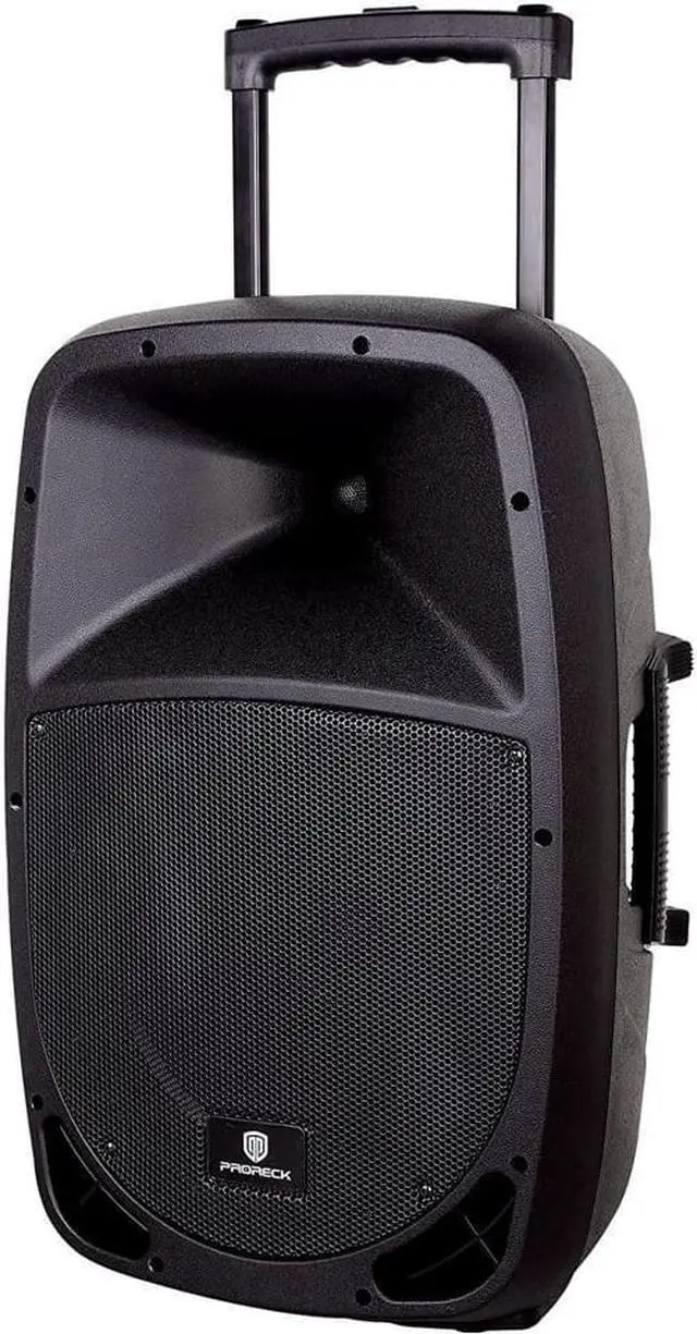 Alt view image 2 of 5 - PRORECK Freedom 15 Portable 15-Inch 800 Watt 2-Way Rechargeable PA Speaker +Wireless Handheld Bluetooth/USB/SD Card Reader/ FM Radio/Remote Control//Speaker Stand