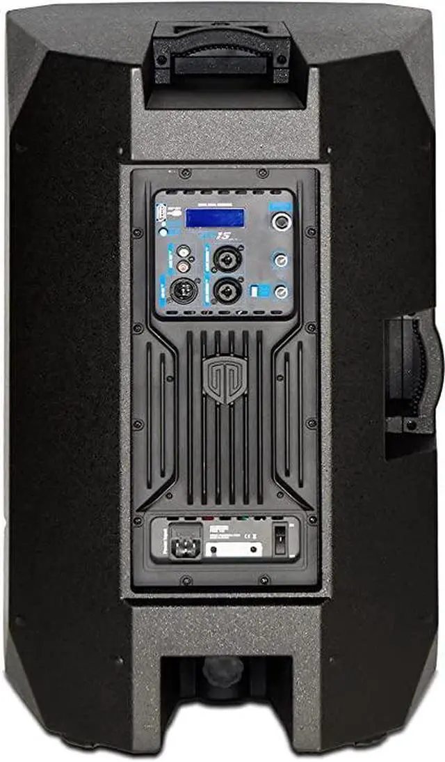 Alt view image 4 of 5 - PRORECK SP-15 15-inch 1400W P.M.P.O Stereo Powered Speaker/Stage Monitor Speaker, 3 Channel Inputs PA Speaker with Bluetooth/DSP Processor, for Church/Wedding/Conference/Ballroom etc.