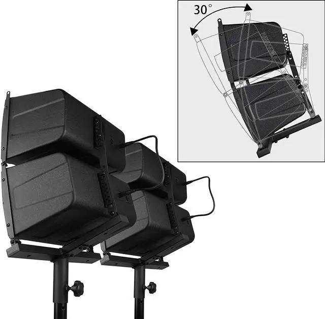 Alt view image 2 of 5 - PRORECK Club 4000 18-inch 4000W P.M.P.O Stereo DJ/Powered PA Speaker System Combo Set Line Array Speaker and 18 inch Active Subwoofer with Bluetooth/USB/SD Card/Remote Control