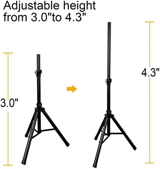 Alt view image 3 of 5 - PRORECK DANCE 12 Portable 12-Inch 1000 Watts 2-Way Powered Dj/PA Speaker System Combo Set with Bluetooth/USB/SD Card Reader/FM Radio/Remote Control/Speaker Stand/Wired mic
