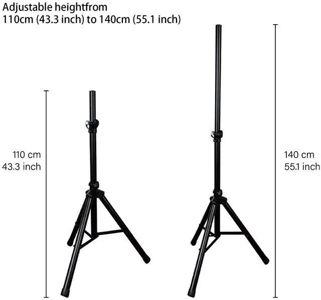 Alt view image 6 of 7 - PRORECK Party 12 1000W Powered PA Speaker System Combo w/ Bluetooth, USB/SD/FM, Remote and speaker Stands - 12" 2-Way (Pair)