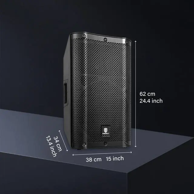 Alt view image 5 of 6 - PRORECK Delta 126 2000W Bluetooth PA Speaker System with 6-Channel Powered Mixer, 2 12-Inch Passive Speakers, Stands, Reverb Effects, 15V Phantom Power. Perfect for DJs, Bands, Karaoke, Live Events