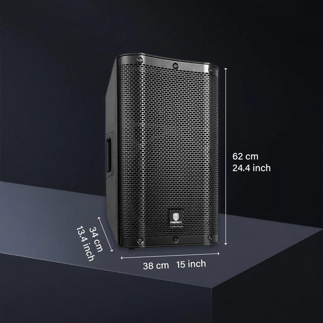 Alt view image 5 of 7 - PRORECK Delta 128 2400W Bluetooth PA Speaker System with 8-Channel Powered Mixer, 2 12-Inch Passive Speakers, Stands, Reverb Effects, 15V Phantom Power. Perfect for DJs, Bands, Karaoke, Live Events