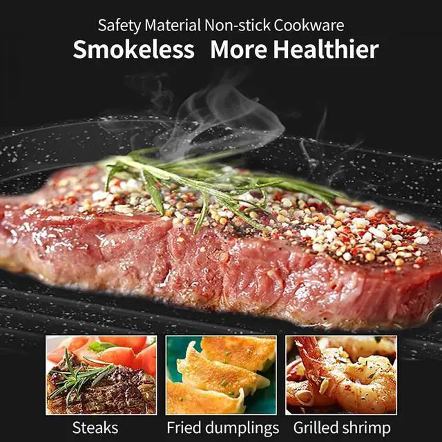 Alt view image 5 of 7 - Liven Electric Grill With Hot Pot,Multifunctional Indoor Teppanyaki Grill/Korean BBQ/Shabu Shabu Hot Pot,Separate Temperature Control,3.6L Capacity for 2-10 People,SK-J6868