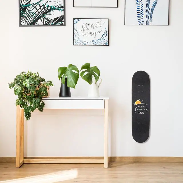 Alt view image 4 of 6 - MIUONO Skateboard Wall Mount, Skateboard Rack Wall Hanger for Storage Display, Heavy Duty Design