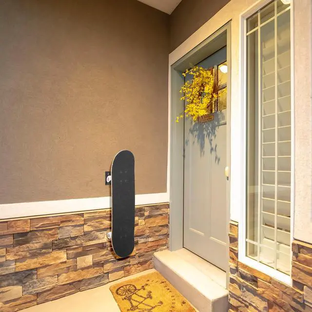 Alt view image 6 of 6 - MIUONO Skateboard Wall Mount, Skateboard Rack Wall Hanger for Storage Display, Heavy Duty Design
