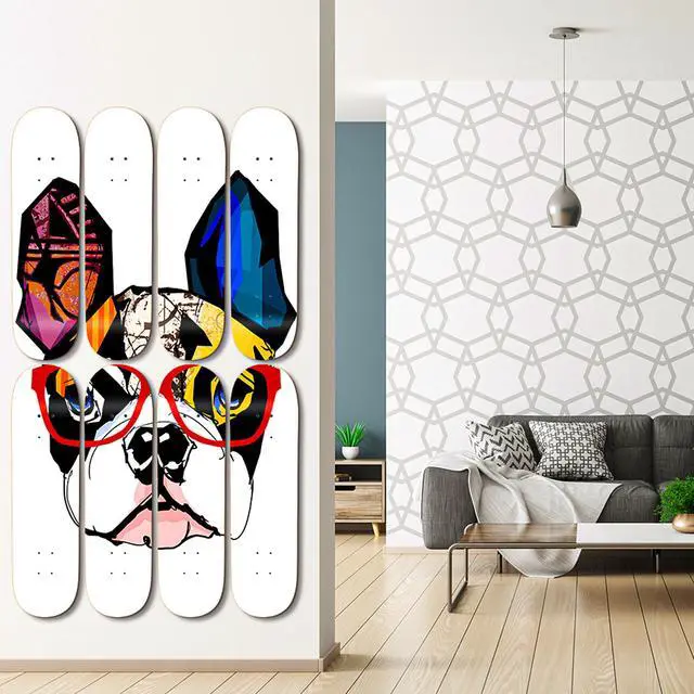Alt view image 7 of 7 - MIUONO Skateboard Wall Mount, Skateboard Deck Holder Wall Display Shelf
