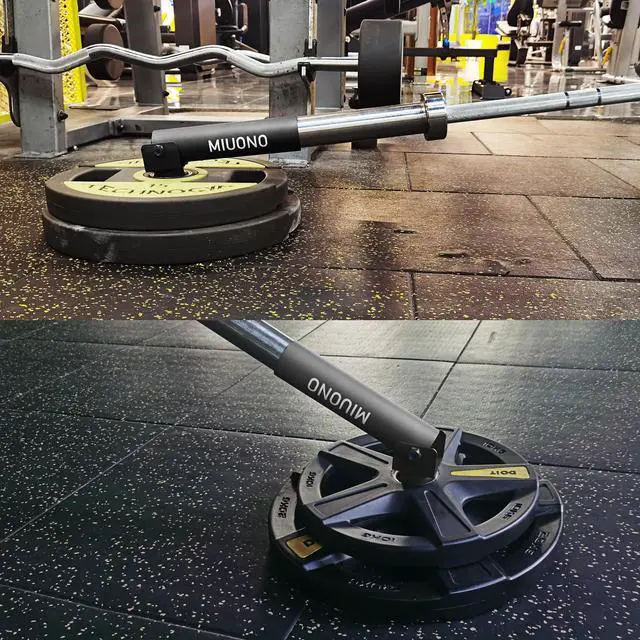 Alt view image 2 of 7 - MIUONO Landmine Attachment for Barbell, T Bar Row Attachment Fit for 2" Olympic Bar, Full 360° Swivel for Back or Full-Body Workout Home Gym Equipment