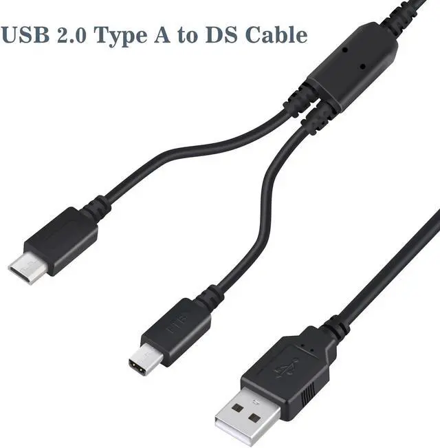 Alt view image 3 of 6 - Funturbo All-in-1 DS Charger, 3DS DS Lite Charger Cable USB Charging Cord for Nintendo 3DS/3DS XL/2DS/2DS XL/DSi/DSi XL/DS Lite (2 Pack)