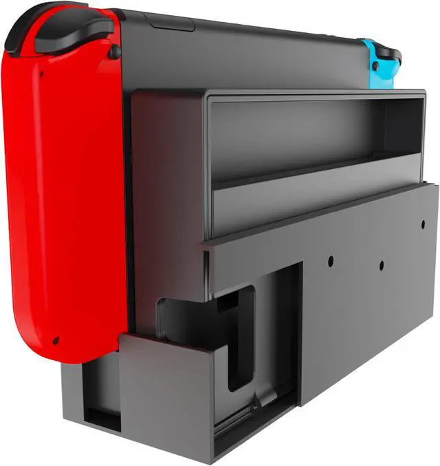 Alt view image 4 of 7 - Funturbo Wall Mount for Nintendo Switch, Wall Mount Kit Switch Mounting Bracket Compatible with Nintendo Switch OLED and Original 2-in-1