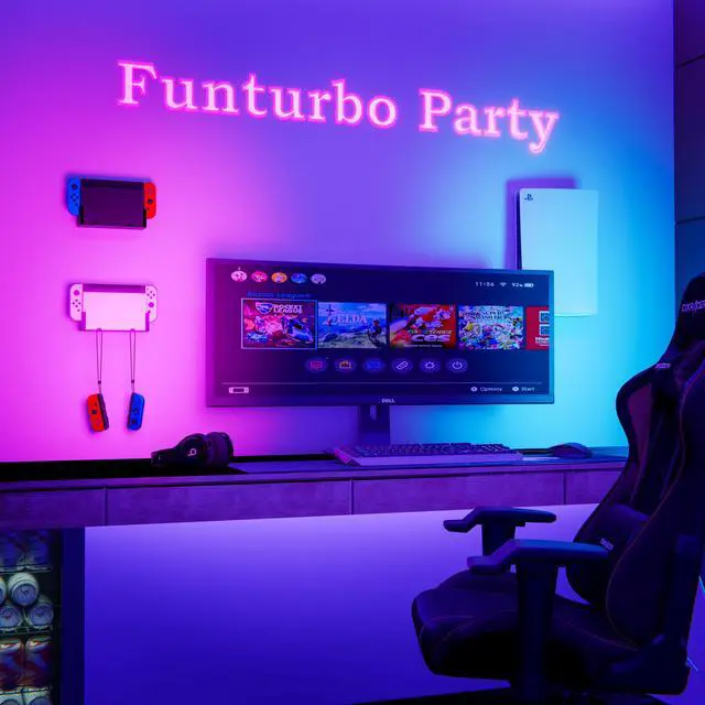 Alt view image 6 of 7 - Funturbo Wall Mount for Nintendo Switch, Wall Mount Kit Switch Mounting Bracket Compatible with Nintendo Switch OLED and Original 2-in-1
