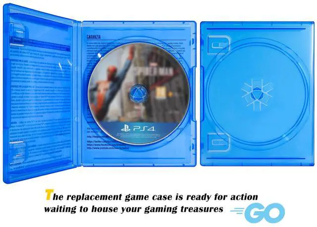 Alt view image 2 of 6 - Funturbo PS4 Game Case, PS5 & PS4 Disc Empty Game Case Replacement for PS4 & PS5 (5 Pack)