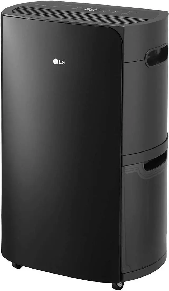 Alt view image 9 of 10 - LG UD501KOJ5 PuriCare 50 Pint Dehumidifier with Drain Pump & WiFi Black