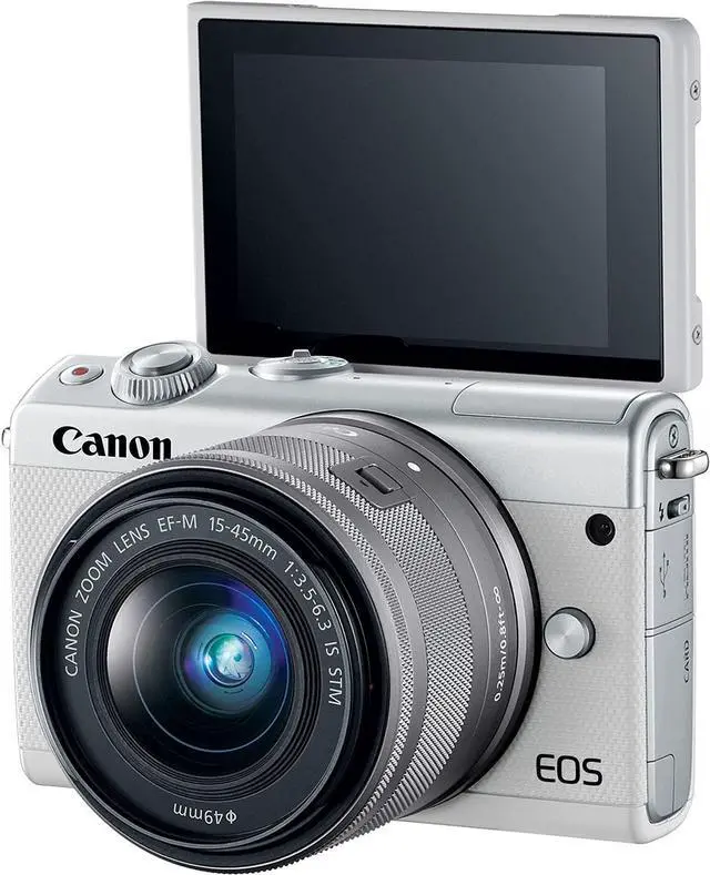 Alt view image 5 of 5 - Canon M100 Camera 15-45 Lens (Kit Box)- Kit with 16GB- International Model