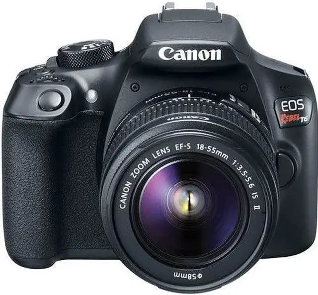 Alt view image 8 of 10 - Canon EOS Rebel T6 DSLR Camera with 18-55mm Lens (1159C003) W/ Bag, Extra Battery, LED Light, Mic, Filters, Tripod, Monitor and More - Professional Bundle