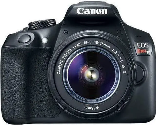 Alt view image 9 of 10 - Canon EOS Rebel T6 DSLR Camera with 18-55mm Lens (1159C003) W/ Bag, Extra Battery, LED Light, Mic, Filters, Tripod, Monitor and More - Professional Bundle