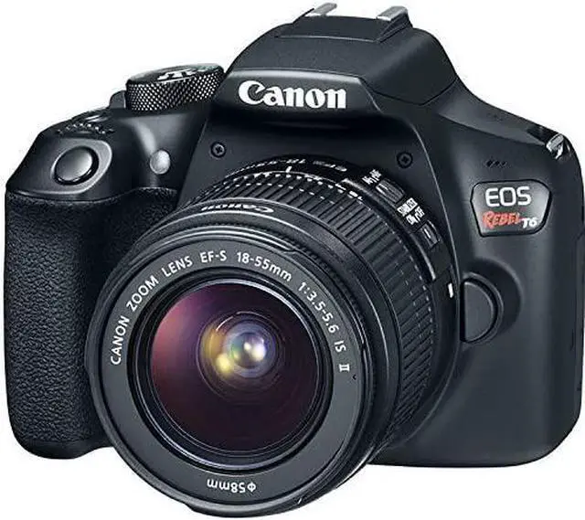 Alt view image 6 of 9 - Canon EOS Rebel T6 Digital SLR Camera Bundle with EF-S 18-55mm f/3.5-5.6 IS II Lens + EF 75-300mm f/4-5.6 III Telephoto Zoom Lens + More