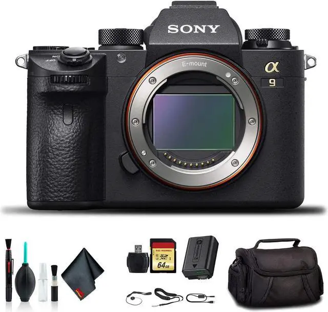 Alt view image 6 of 12 - Sony Alpha a9 Mirrorless Camera ILCE9/B With Soft Bag, 64GB Memory Card, Card Reader , Plus Essential Accessories