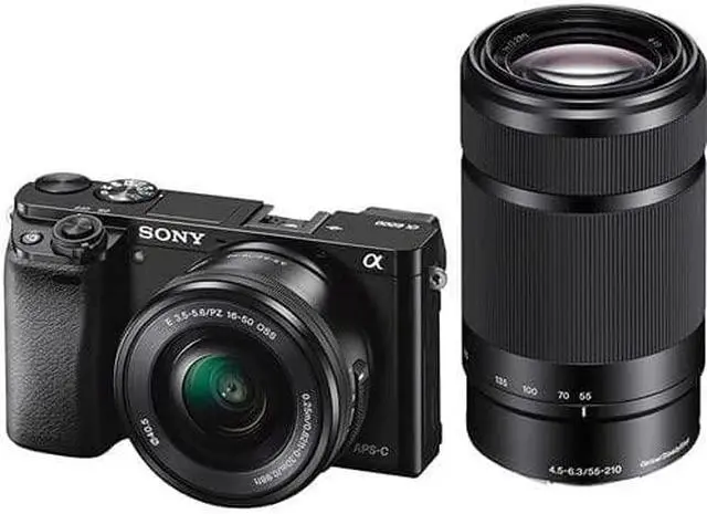 Alt view image 4 of 9 - Sony Alpha a6000 Mirrorless Digital Camera with 16-50mm + 55-210mm Lenses with 32GB Memory Card  -International Model