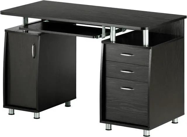 Main image of Techni Mobili Complete Workstation Computer Desk with Storage, Espresso - OEM