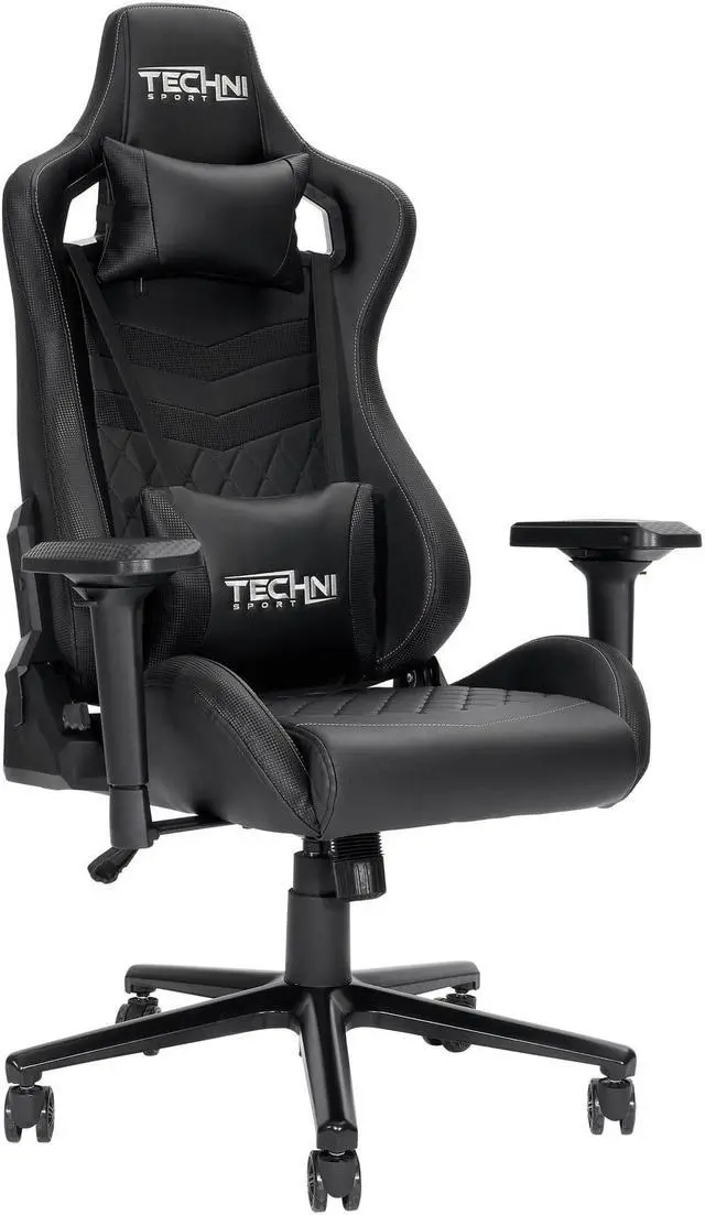 Alt view image 15 of 20 - Techni Sport TS-83 Ergonomic High Back Racer Style PC Gaming Chair, Black