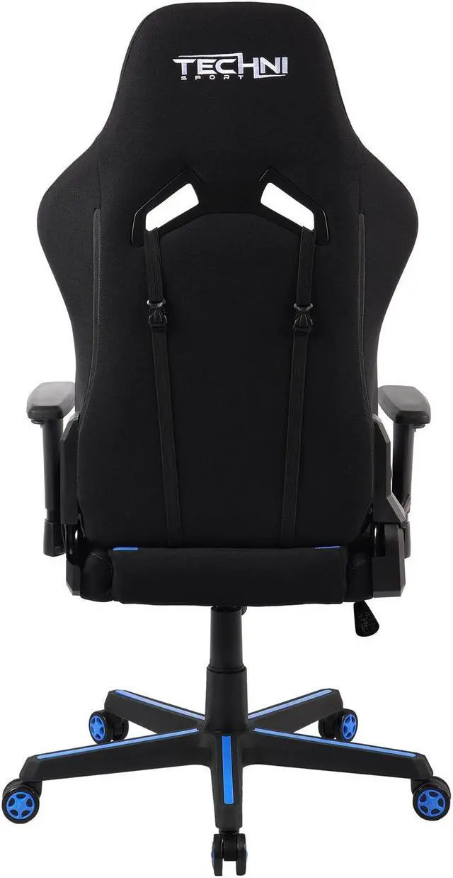 Alt view image 18 of 20 - TechniSport TSF-71 Fabric Office-PC Gaming Chair, Blue