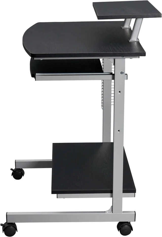 Techni Mobili Compact Computer Cart with Multiple Storage, Ergonomic ...