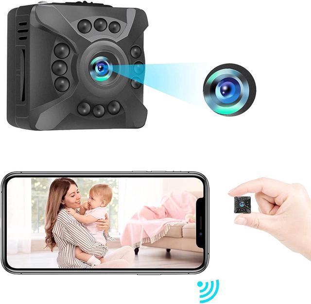  Mini Spy Camera 1080p - Wireless Hidden Nanny Cam with Night  Vision and Motion Detection - 2.4 GHz WiFi Hidden Camera for Indoor  Security with Video and Audio Recorder- Battery