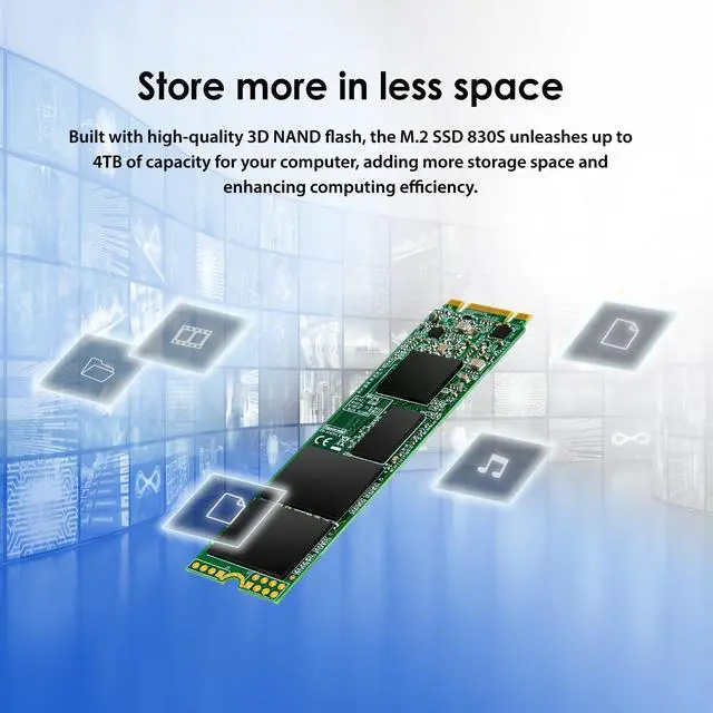 Alt view image 17 of 18 - Transcend 830S 256 GB Solid State Drive - SATA (SATA/600) - Internal - M.2 2280