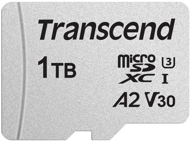 Main image of Transcend 1TB A2 V30 Micro SD Card for Nintendo Switch, GoPro, Insta360, DJI, Drone/Action Camera/Steam Deck/ROG Ally/MSI Claw UHS-I U3 C10, Up to 100MB/s, 4K UHD Video microSDXC Memory Card w/Adapter