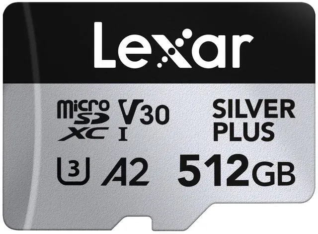 Main image of LEXAR Silver Plus UHS-1 512GB V30 R205/W150MB/s microSDXC Card