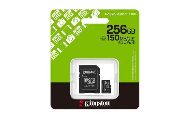 Alt view image 7 of 10 - Kingston MicroSD Canvas Select Plus 150MB/s Memory Card 256GB