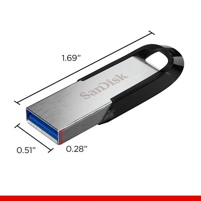 Alt view image 2 of 7 - SanDisk 1TB Ultra Flair USB 3.0 Flash Drive - Up to 150MB/s Read speeds, High-Speed USB 3.0 Performance, Password Protection - Sleek Metal casing, Black - SDCZ73-1T00-G46