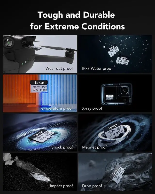 Alt view image 6 of 7 - LEXAR Silver Plus UHS-1 512GB V30 R205/W150MB/s microSDXC Card